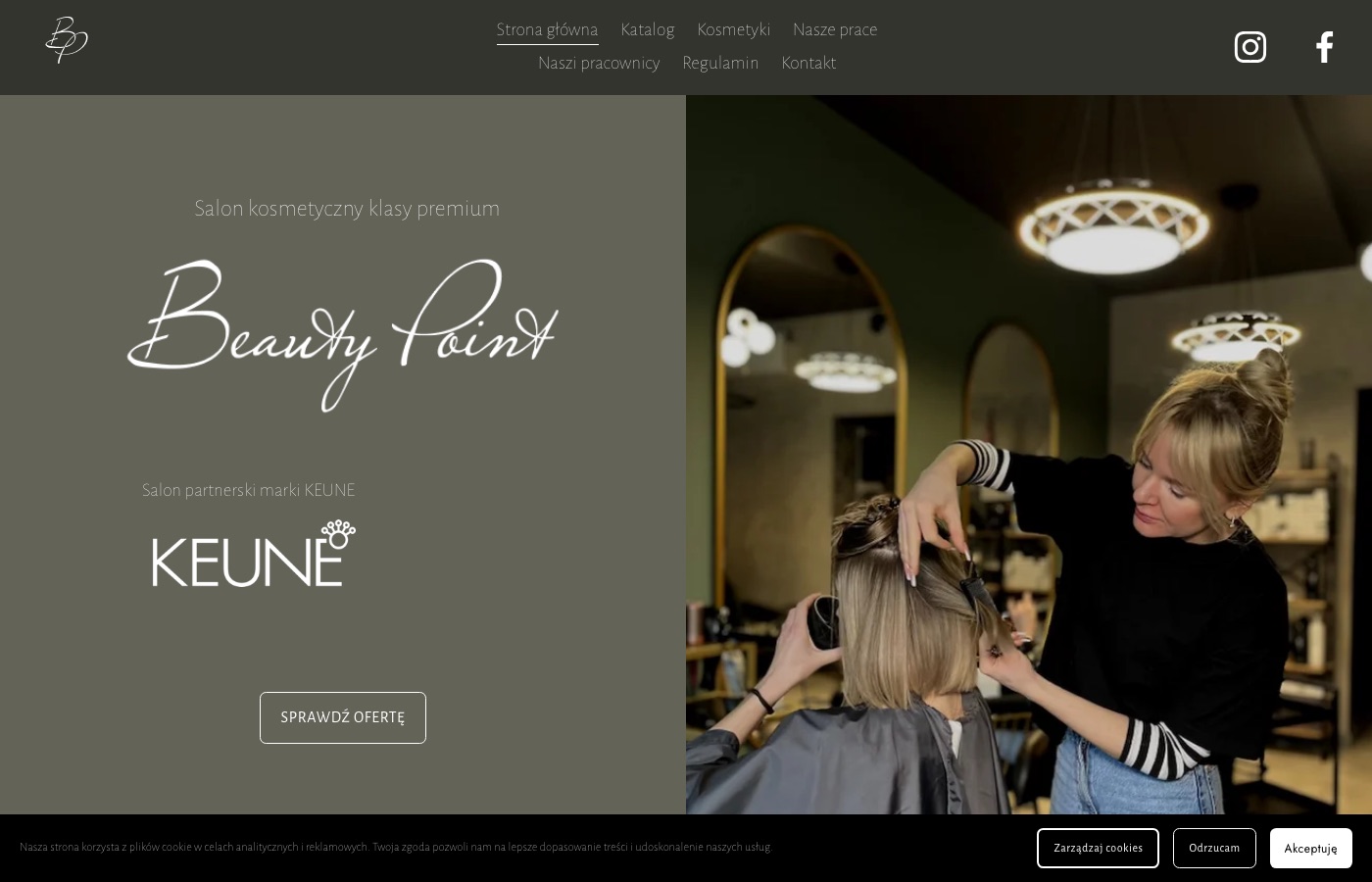 Beauty Point — a salon in Szczecin — website built and run via AI agent